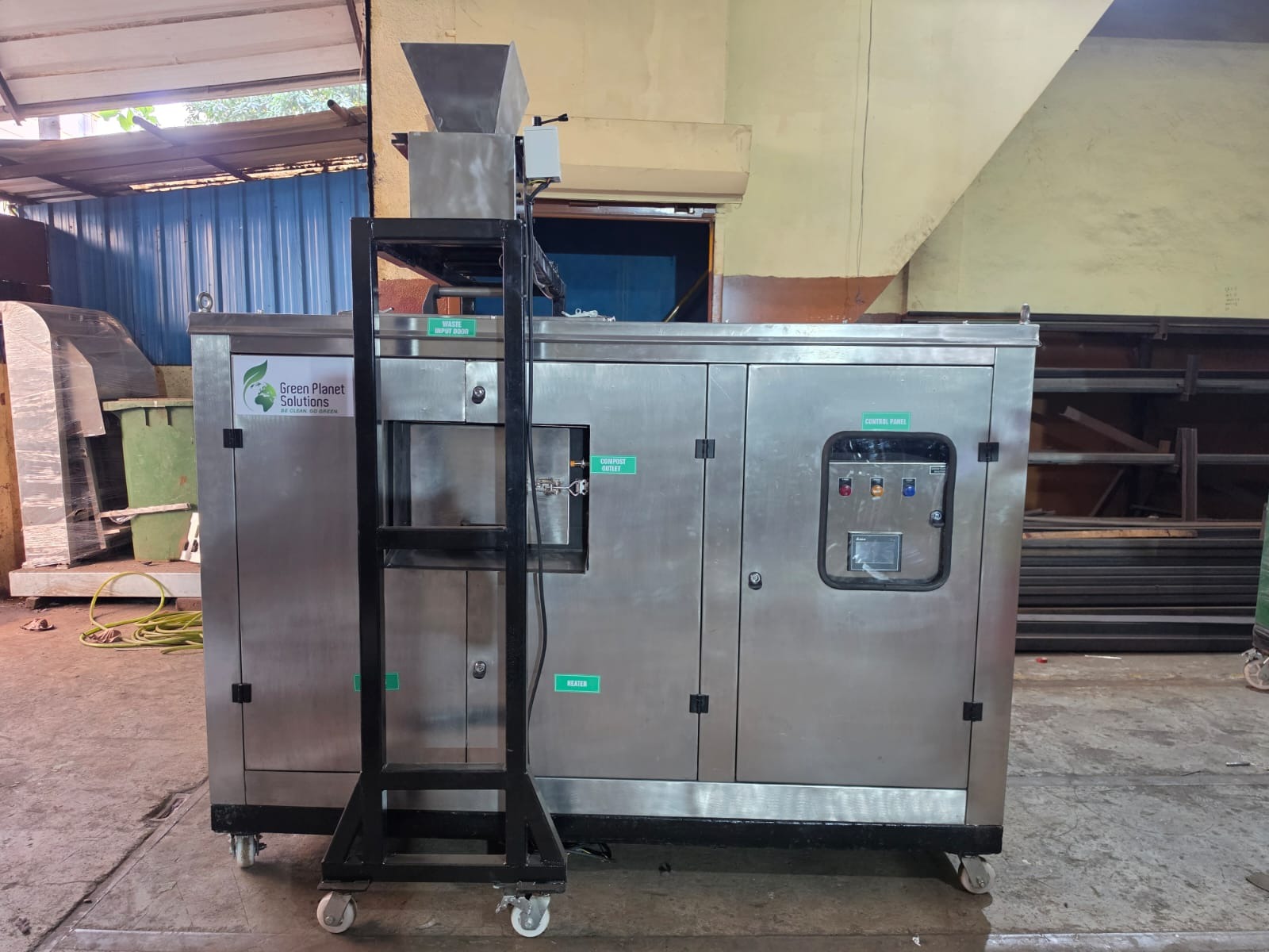 Green Planet Solutions Fully Automatic SS304 Composting Machine Export to UAE and Dubai