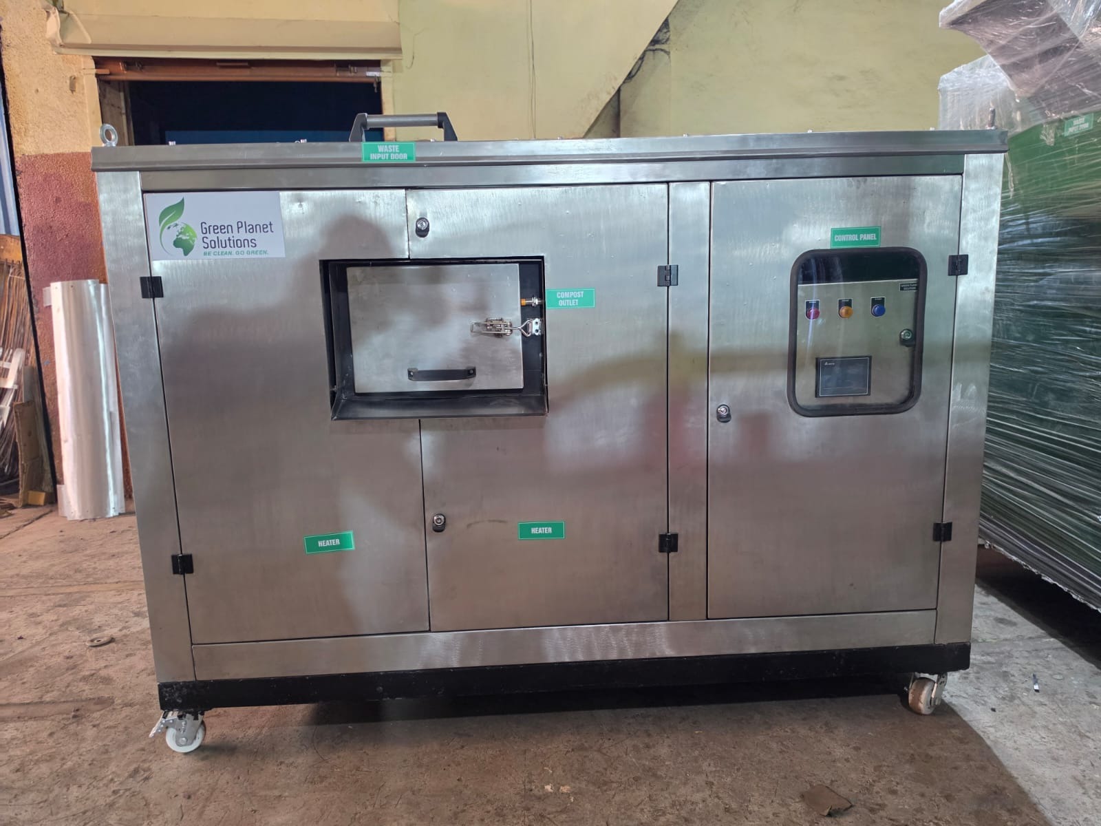 Green Planet Solutions Fully Automatic SS304 Composting Machine for USA and United Nations Supply